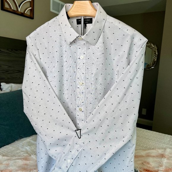 Banana Republic Mens Non-Iron Slim Fit Shirt -Size M - Picture 1 of 3